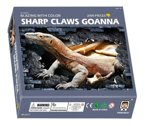 Rompecabezas 2000 Piezas Iguana Lagarto Puzzle