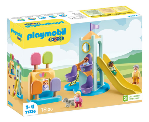 Figura Armable Playmobil 1.2.3 Parque Infantil Aventura 1+