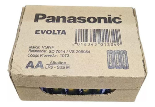 Pilha Panasonic Evolta Aa Lr6 Alcalina -- Kit Com 4 Unidades