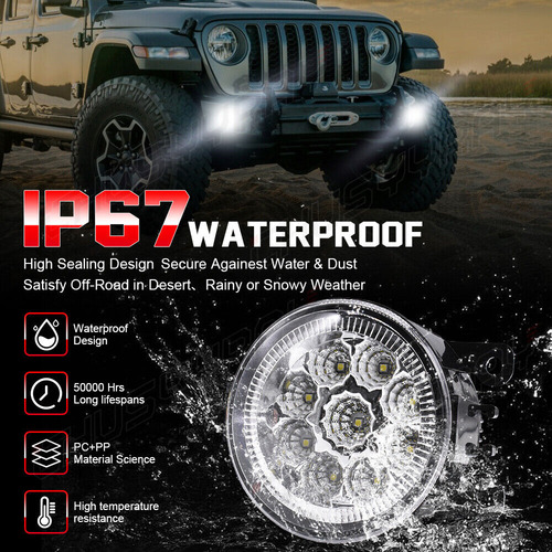 Lámpara De Conducción Con Luz Antiniebla Led Para Jeep Compa