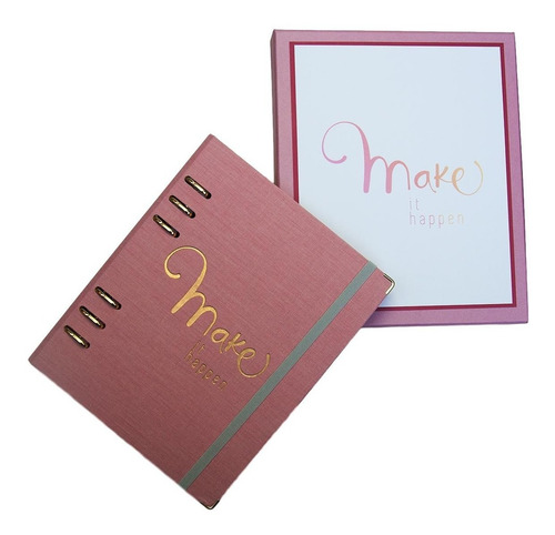 Imagem 2 de 10 de Planner A5 Cotton Rosa - Ótima