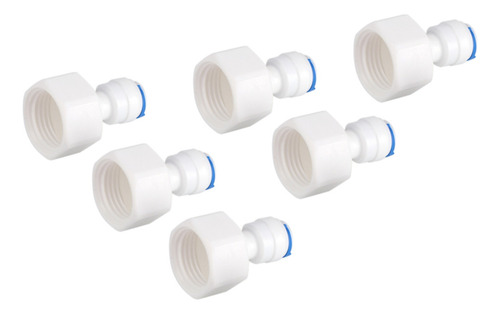 Conector Rápido De Filtro De Agua 6 Piezas 1/4 Tubo Od A 1/2