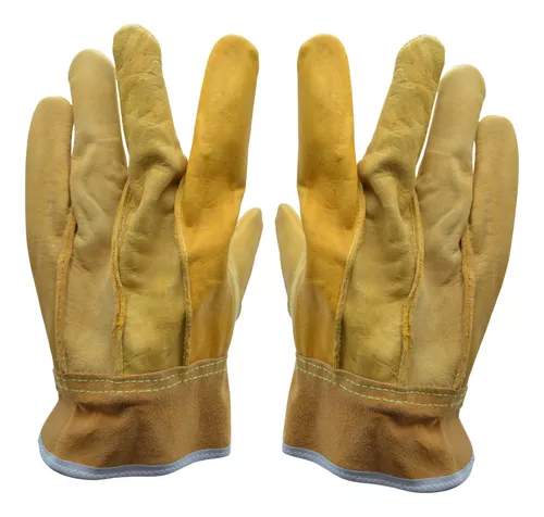 Guantes Electricista De Res Puño De Carnaza Proteccion Manos