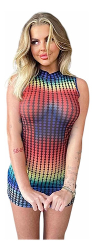 Vestido Importado Multicolor Mujer Aesthetic Y2k Shein