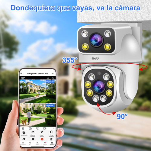 Ojo® 10mp Doble Pantalla Cámara Cámara Vigilancia Lentes
