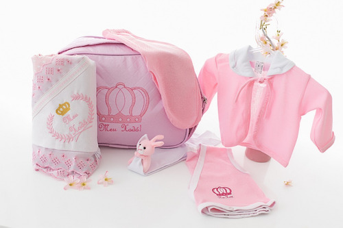 Enxoval Menina Para Bebe Reborn Bolsa Maternidade Luxo