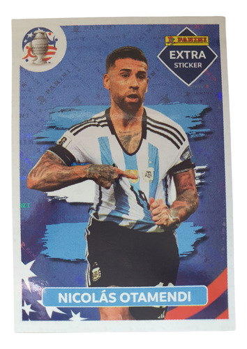 Lamina Extra Sticker Nicolas Otamendi Copa America Usa 2024
