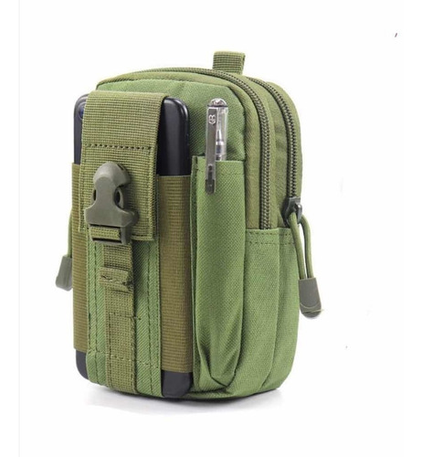 Imagen 1 de 10 de Bolsa Táctica Militar Para Celular Cámara Multiusos Cruzada