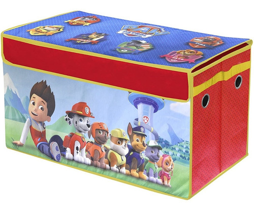 J391 Organizador De Juguetes Plegable Para Niños Paw Patrol