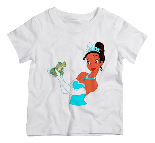 Camiseta Infantil A  Princesa  Sapo    Vestido  Luxo  Festa 