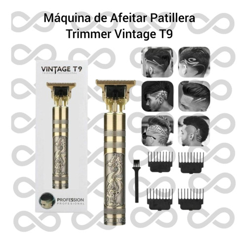 Máquina De Afeitar Patillera Vintage T9 / Máquinas Cabello