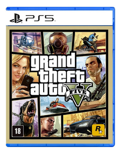 Jogo Grand Theft Auto V Gta Ps5 Midia Fisica Rockstar Game