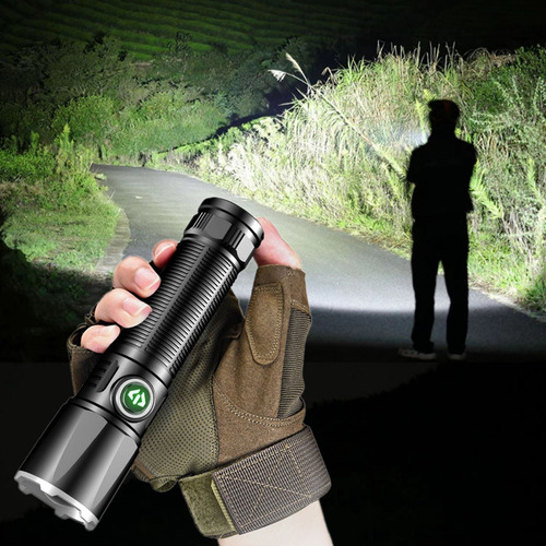 Linterna Led Linterna Recargable Duradera Con Zoom