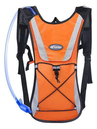 Mochila De Hidratacion Con Vejiga De 2l Naranja