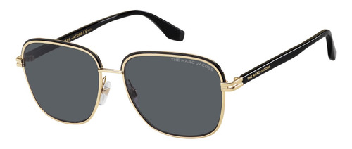 Lentes De Sol Marc Jacobs Marc 531/s Cuadrados Polarizados Diseño Negro