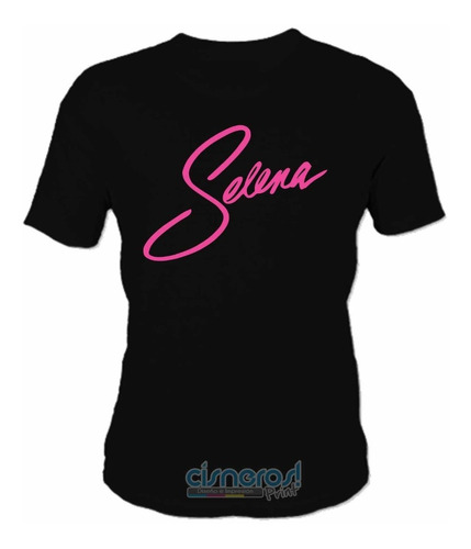 Playera Selena Logo Vinil Brillos