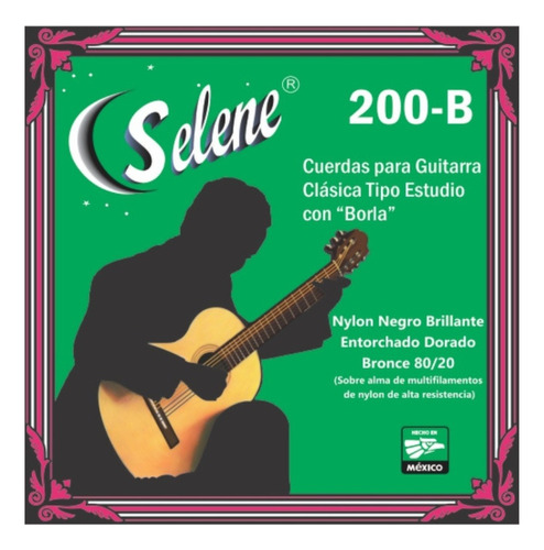 Cuerdas Guitarra Clásica Selene 200-b Nylon