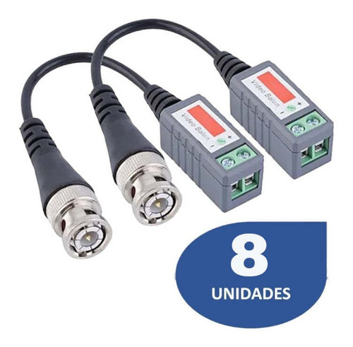 Combo Pack 8 Video Balun Hd De Tornillo Mvteam