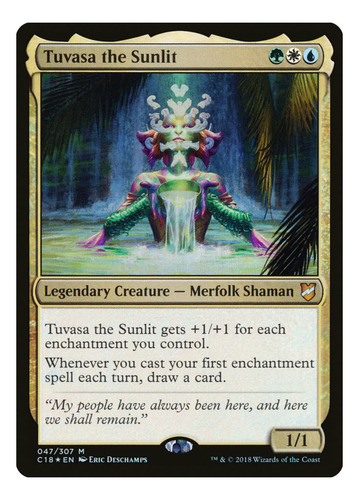 Mazo Commander Tuvasa Encantamientos Mtg Magic Tuvasa Inglés