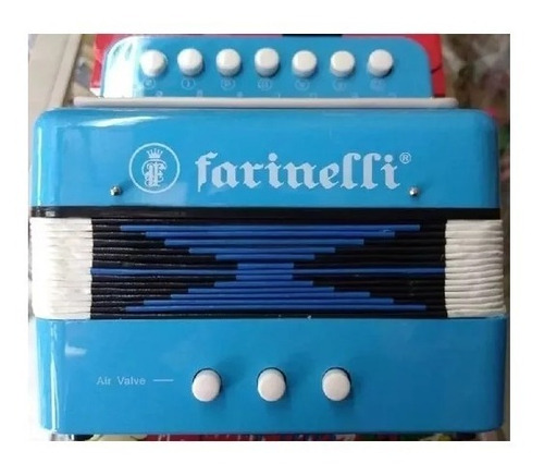 Acordeon Botones Infantil Azul Acifaz Farinelli 