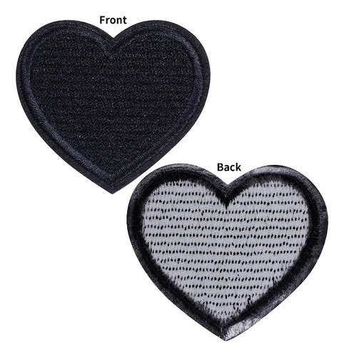 Lystaii 24 Piezas De Forma De Corazón De Corazón En Parches