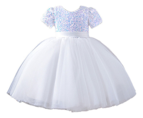 Vestido Elegante De Tul Para Fiesta De Niña Con Flores, Vest