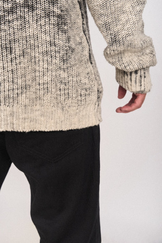 Sweater Tejido Gris Corrosivo Pesado Regular Painty Bond