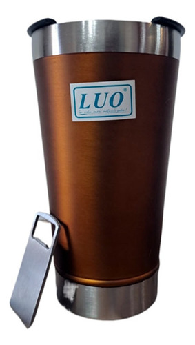Vaso Térmico Cervecero Luo Negro Lisa