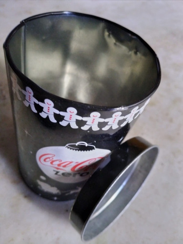 Lata Coca Cola Zero Cilindrica, Coleccionable (Usado)