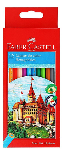 Lápices De Colores Hexagonal Faber Castell Pro C/ 12 Piezas
