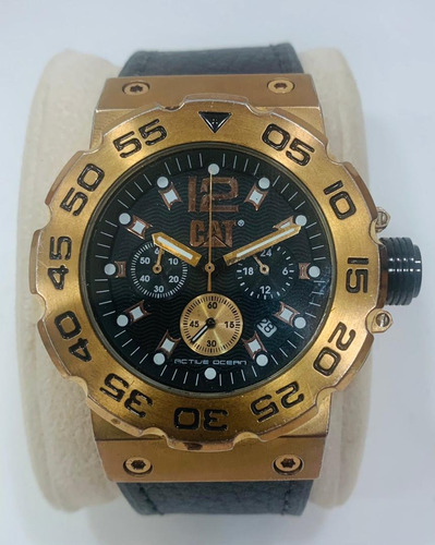 Reloj Caterpillar D219 Chronograph Correa Cuero 