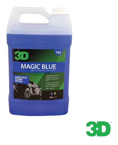 3d Magic Blue Acondicionador Plasticos Gomas Cubiertas 4lts