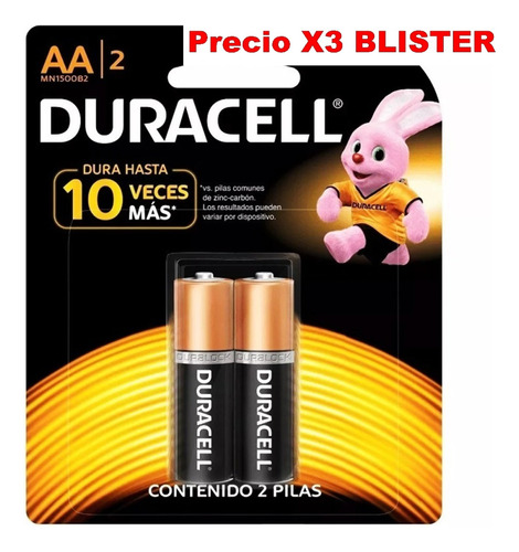 Pilas Baterías Aa Y Aaa Duracell Alcalinas Mayor Durabilidad