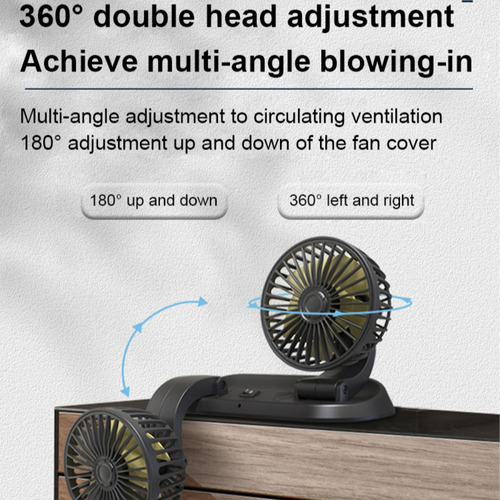 Ventilador De Coche De Doble Propósito Para Coche Y Hogar Co