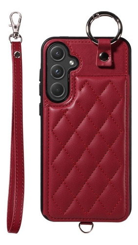 Capa Elegante Com Porta-cartões Para Samsung, Durável
