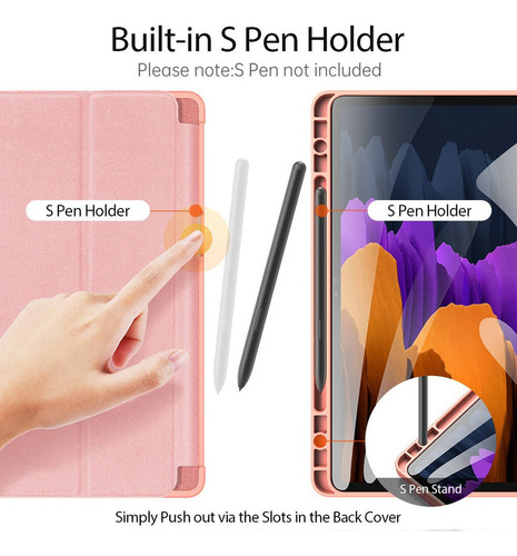 Capa Inteligente Para Samsung Galaxy Tab S7 2020 Sm-t870/t87