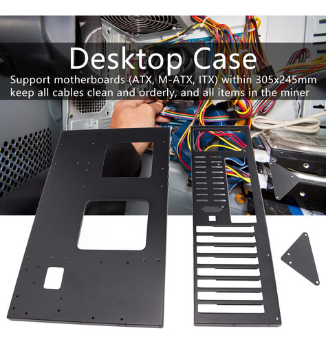 Caja De Computadora De Juego De Bricolaje Zunato, M Atx Atx