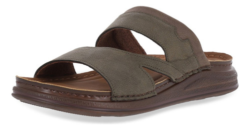 Sandalia Casual Hombre Color Verde 735-09