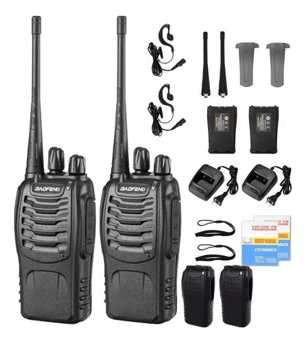 Radio Walkie Talkie Baofeng Bf-888s Uhf X2 Kit Completo 