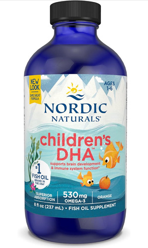 Dha Childrens Nordic 8 Onzas Puro Sin Gluten