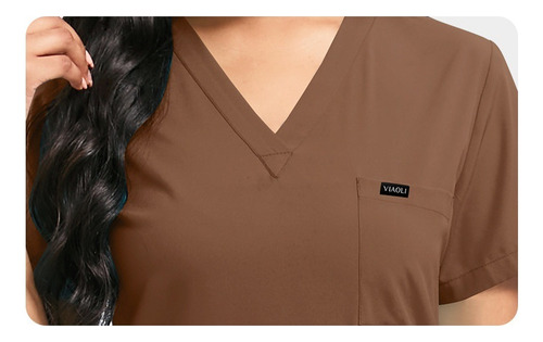 Yfa Pijama Quirurgica Dama De Cuello V Uniforme Quirurgico