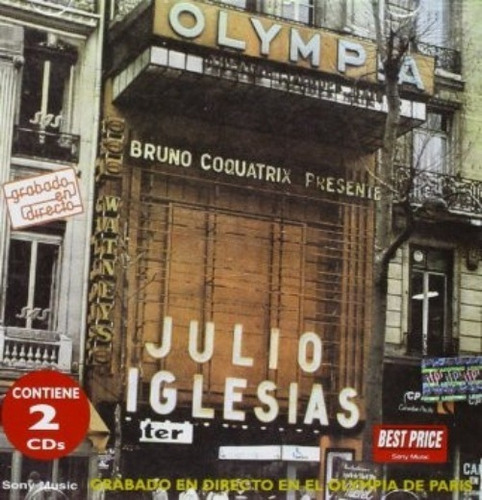 Julio Iglesias 2 Cd Olympia Paris 1976 En Vivo Nuevo 