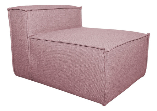 Sillón Modulo Central Latt Lino Dalton Color Rosa