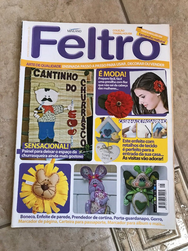 Revista Coleção Trabalho Em Feltro 25 Bonecos Enfeites Gorro