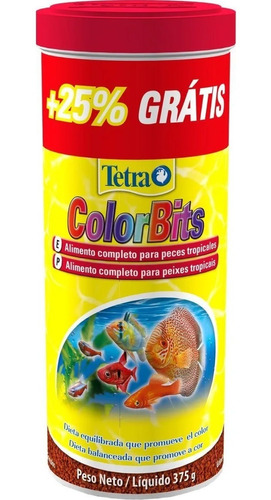 Ração Para Peixes Tetra Colorbits Grânulos 375g C/ Bonus 25%