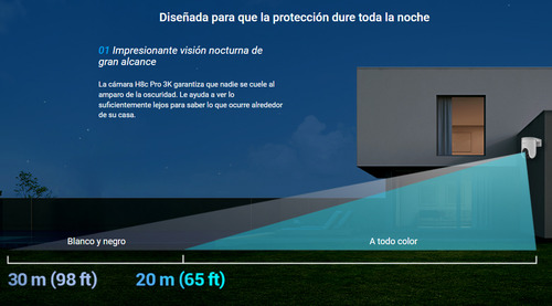 Cámara Seguridad Pt Wifi H8c Pro 3k Auto-tracking Ezviz