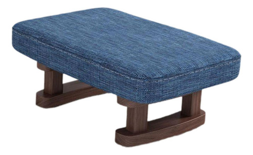 Banco Para Descansar Pies, Asiento Elegante Para Hogar Azul