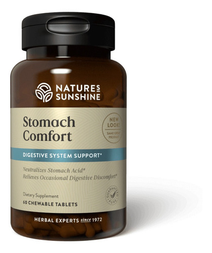 Natures Sunshine Stomach Comfort 60tabs Masticables