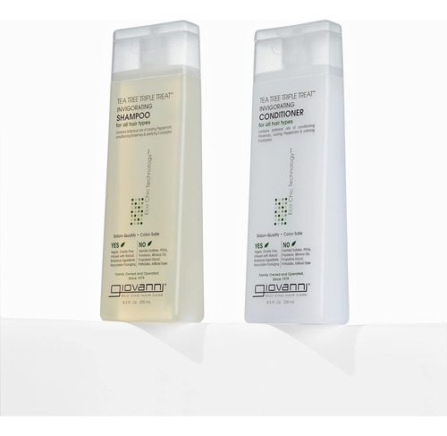 Conjunto De Shampoo E Condicionador Giovanni Tea Tree Triple