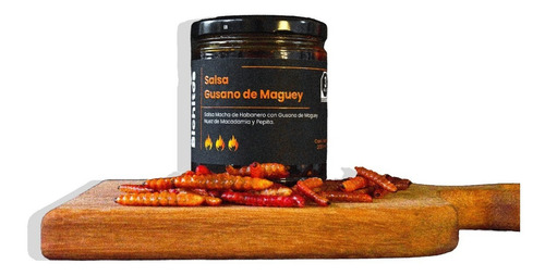Paquete 3 Salsas Macha: Chapulín, Hormiga Y Gusano De Maguey